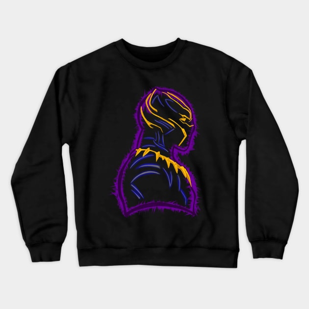 Killmonger Panther V1 Crewneck Sweatshirt by TheFlyingPenguin